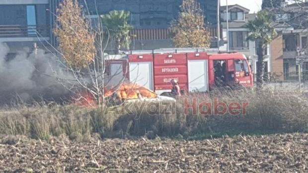 Serdivanda korku dolu anlar Alev alev yandı