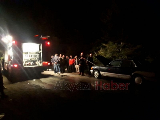 Seyir Halindeki Otomobil Alev Aldı 
