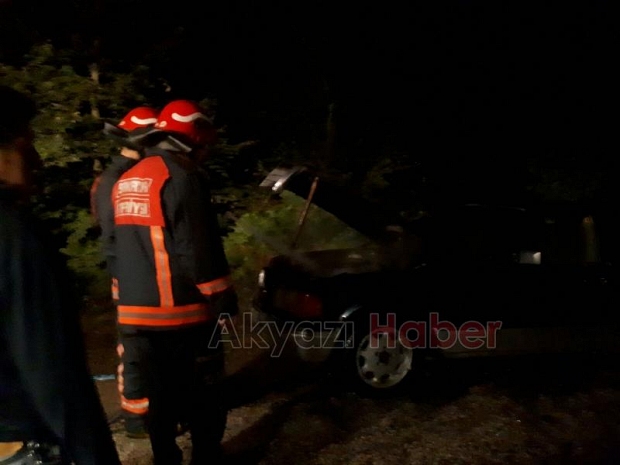Seyir Halindeki Otomobil Alev Aldı 
