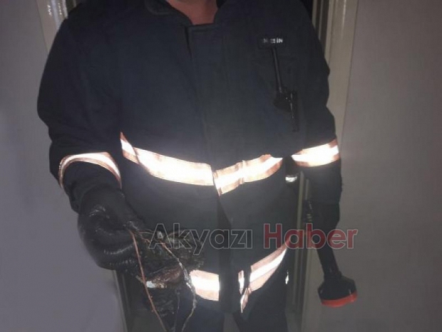 Şofben yangını panik oluşturdu 