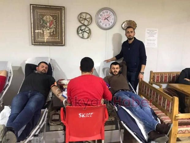 Taşburun Gençlik Kulübünden kan bağışı