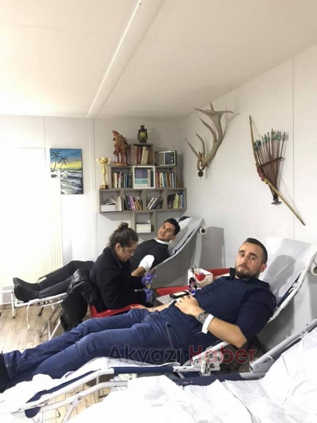 Taşburun Gençlik Kulübünden kan bağışı