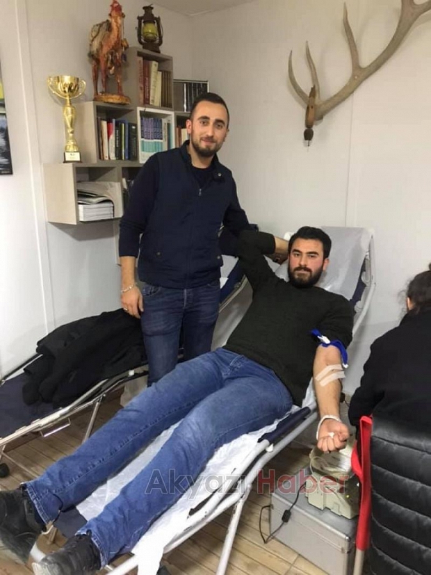 Taşburun Gençlik Kulübünden kan bağışı