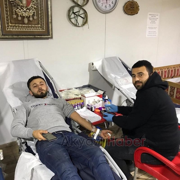 Taşburun Gençlik Kulübünden kan bağışı