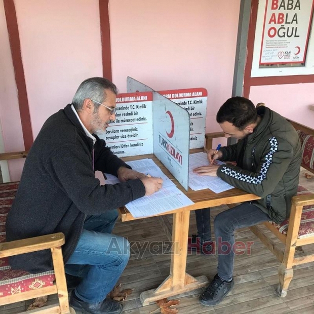 Taşburun Gençlik Kulübünden kan bağışı