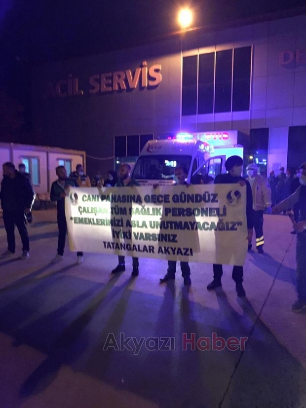 Tatangalar akyazıdan sağlık çalışanlarına destek