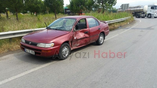 TEM OTOYOLU AKYAZI GİŞELERİ KAVŞAĞINDA KAZA