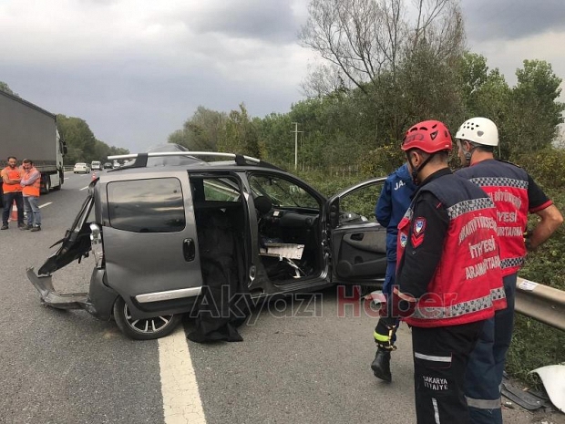 TEM'de feci kaza 1 ölü, 3 yaralı