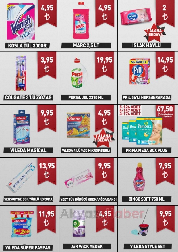 Temizlik Ürünlerinde En İddialı Fiyatlar