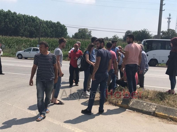 Tır Motosikleti Altına Aldı 1 yaralı