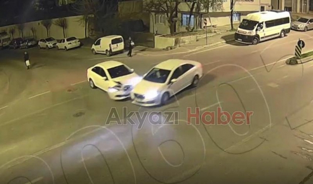 Tır otomobili böyle biçti