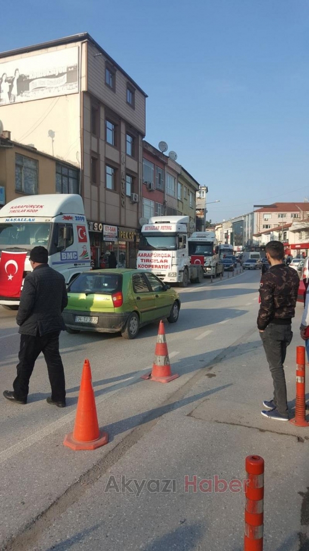Tırcılar’dan Mehmetçik için konvoy