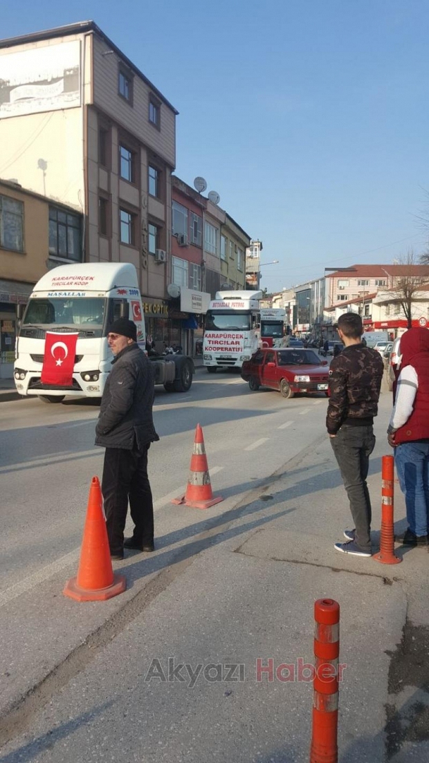 Tırcılar’dan Mehmetçik için konvoy