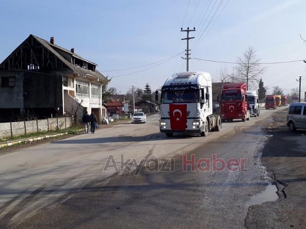 Tırcılar’dan Mehmetçik için konvoy
