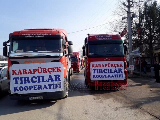 Tırcılar’dan Mehmetçik için konvoy