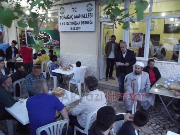 Topağaç Mahallesinde İftar programı düzenlendi