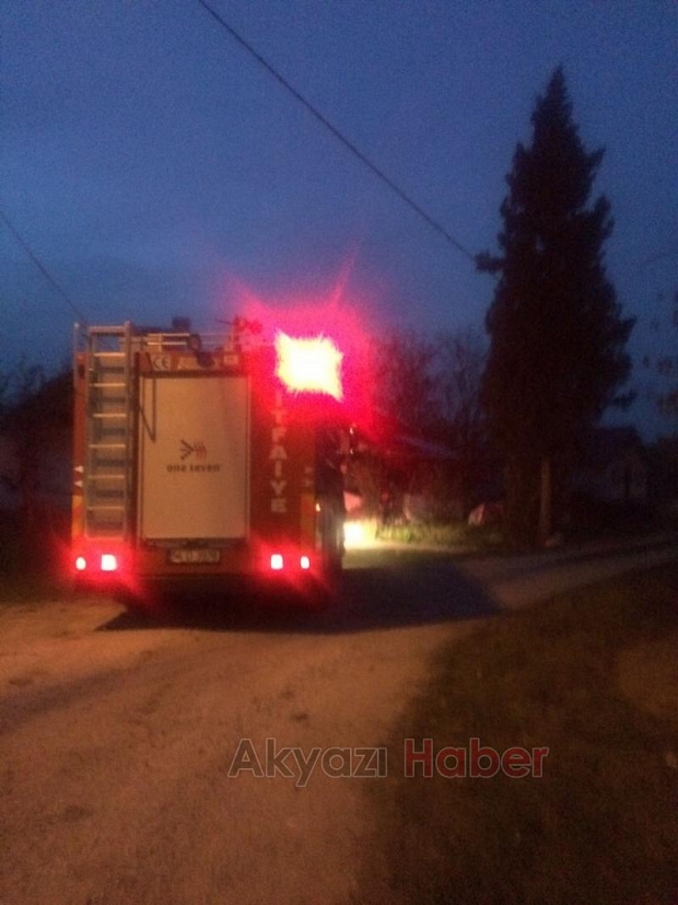Topağaç Mahallesinde Yangın