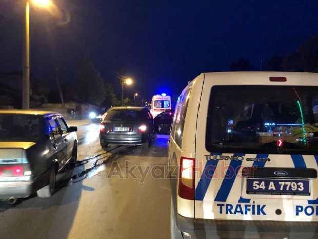 Trafik kazası 1 yaralı