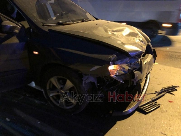 Trafik kazası 1 yaralı