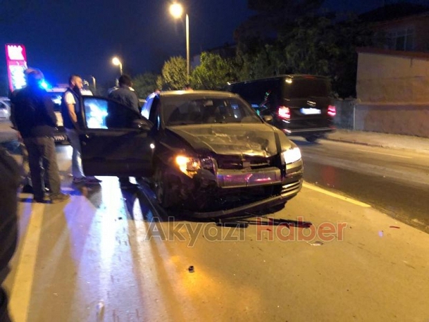 Trafik kazası 1 yaralı