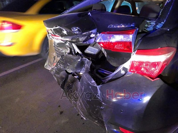 Trafik kazası 1 yaralı
