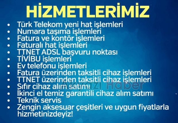 Türk Telekom Yetkili Bayi Akgün İletişim Hizmetinizde