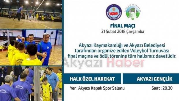 Voleybol Turnuvasında Bu Akşam Final Heyecanı Yaşanacak