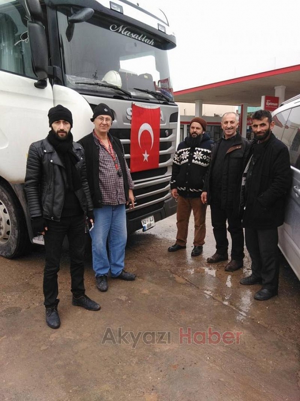 Yardım Tırları Yerine Ulaştı