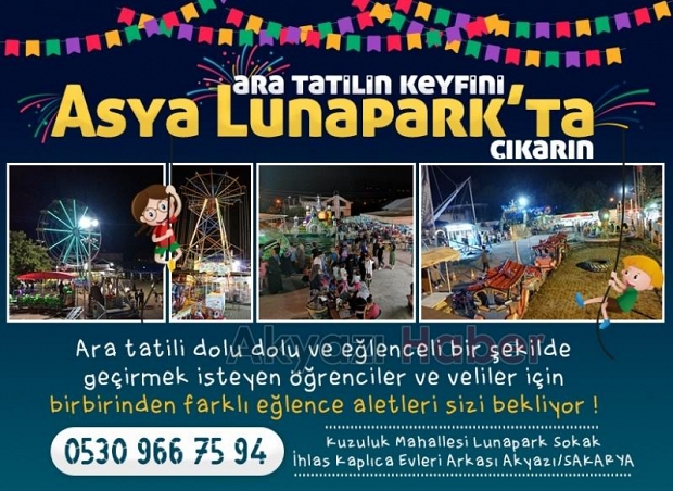 Yarıyıl Tatilin Keyfini Asya Lunaparkta Çıkarın