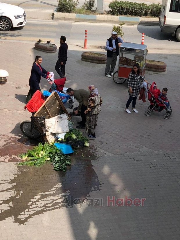 Yaşlı kadının yardımına böyle koştular