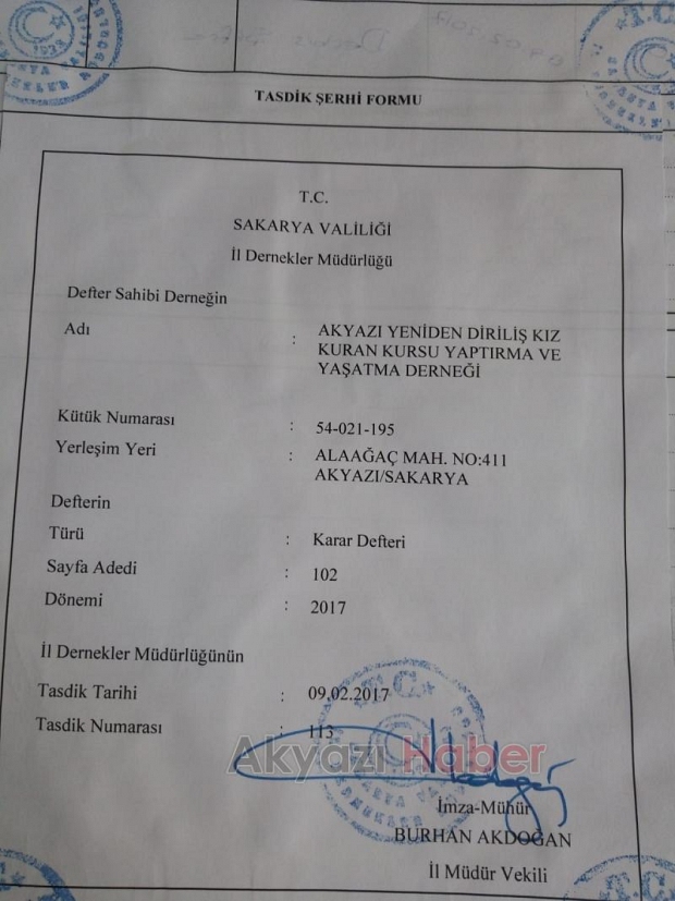 YENiDEN DiRiLiŞ KIZ KURAN KURSU YARDIMLARINIZI BEKLiYOR