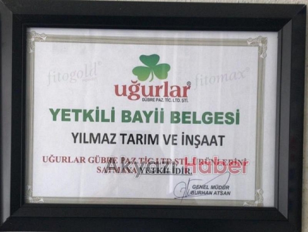 Yılmaz Tarım Ürünleri İnşaat ve Gübre Ticareti