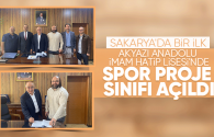 Akyazı Anadolu İmam Hatip Lisesi'nde spor proje sınıfı açıldı