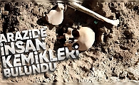 Alandüzü'nde arazide insan kemikleri bulundu