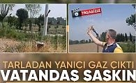 Eskibedil'de tarladan gaz çıktı