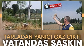 Eskibedil'de tarladan gaz çıktı