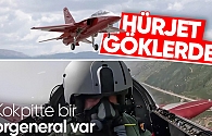 Hava Kuvvetleri Komutanı Orgeneral Kadıoğlu, HÜRJET ile uçtu
